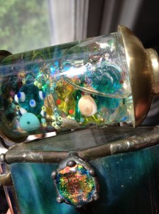 Close-up of objects in liquid