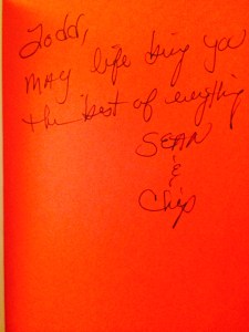 Sean and Chip's signature page